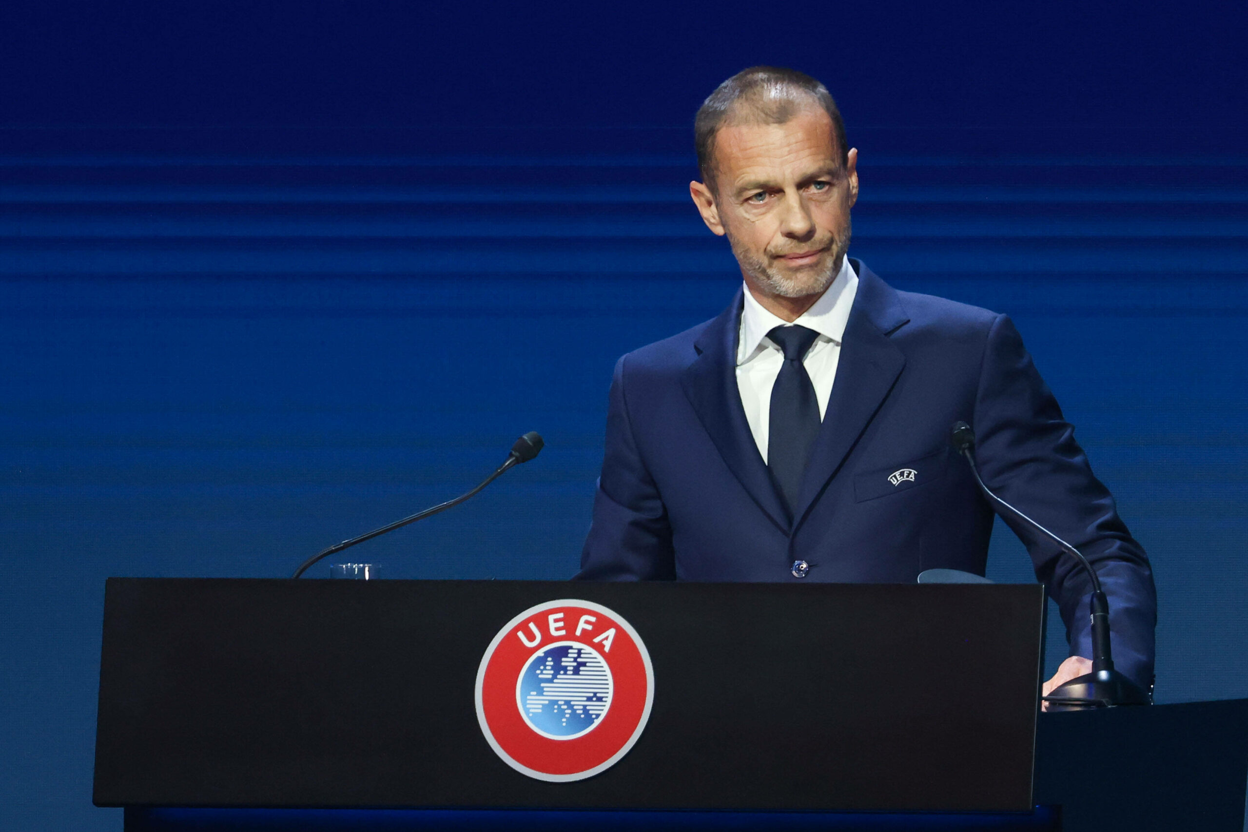 UEFA-Boss Aleksander Čeferin beim Kongress der UEFA