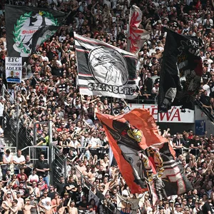 Eintracht-Fans stimmen sich warm für das Pokalfinale in Sevilla