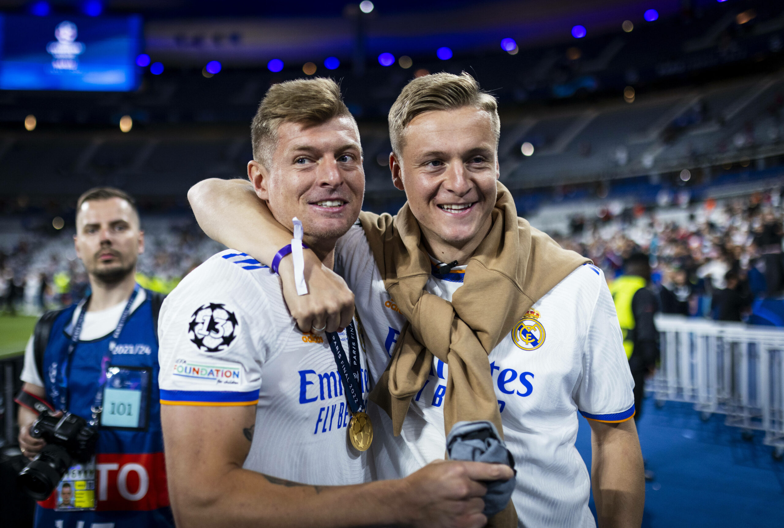 Toni und Felix Kroos nach dem Champions-League-Finale