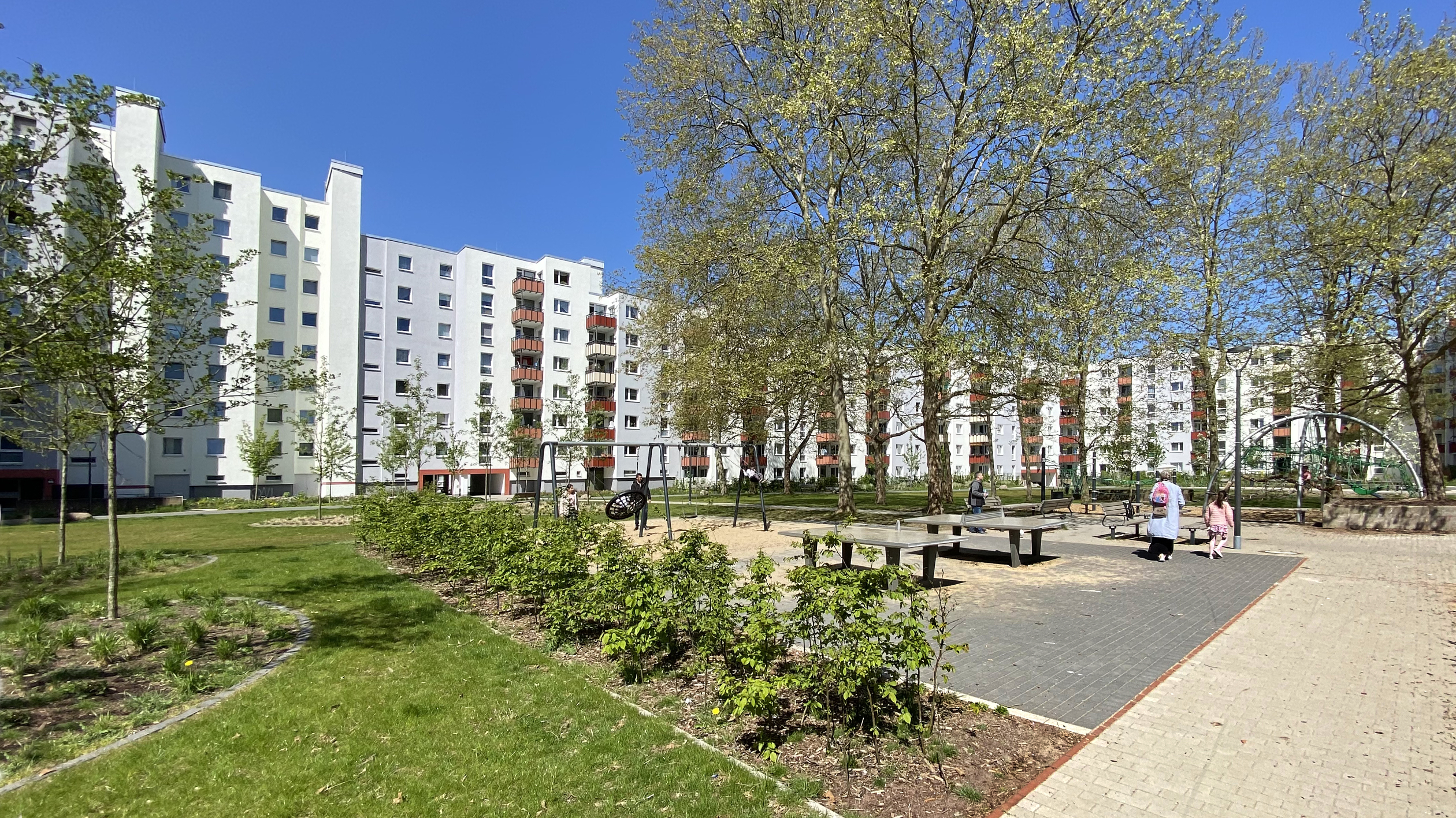 Hochhäuser in Steilshoop
