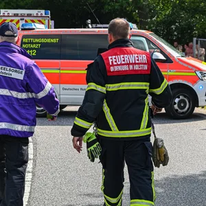 Schlimmer Unfall in einer Kleingartensiedlung