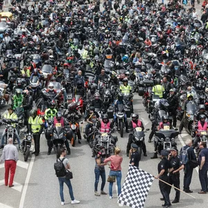 Hamburger Motorradgottesdienst am Michel