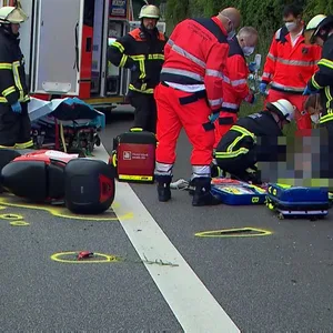 Die Unfallstelle auf der B5