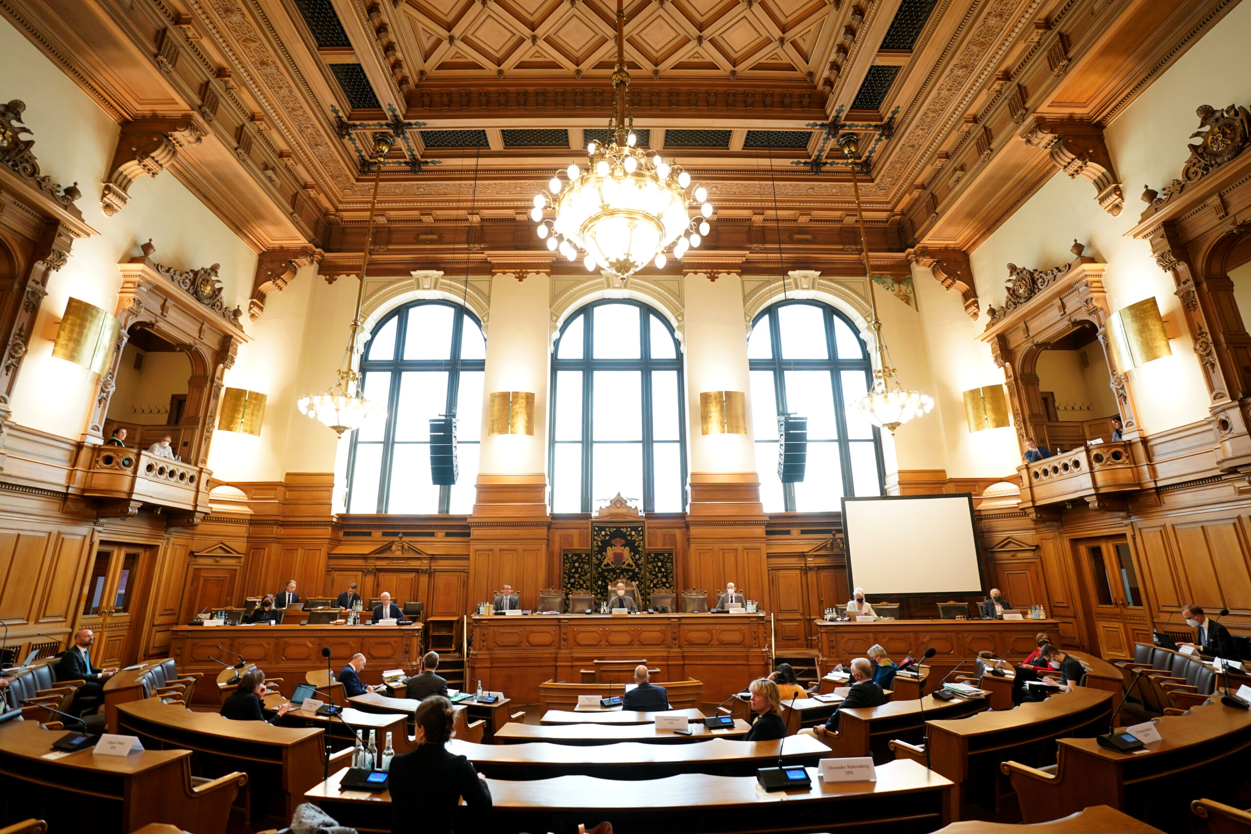 Der Parlamentarische Untersuchungsausschuss (PUA) zum Cum-Ex-Skandal tagt im Hamburger Rathaus (Archivbild).