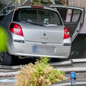 Das Schaufenster, in dem der Wagen nach der Todes-Fahrt stehen geblieben ist.