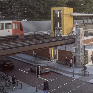 So soll die U-Bahn-Haltestelle Alsterdorf nach den Umbauten aussehen.