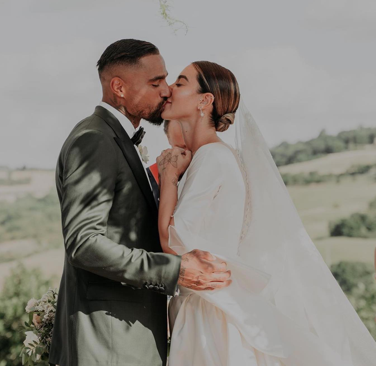 Kevin-Prince Boateng und Valentina Fradegrada gaben sich im italienischen Radicondoli das Ja-Wort