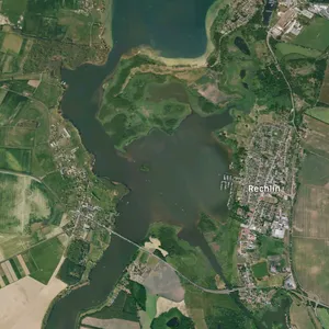Satellitenbild der Kleinen Müritz