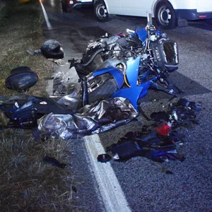 Die Unfallstelle auf der Bundesstraße 209.