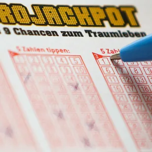 Lottoschein des Eurojackpot (Symbolfoto).
