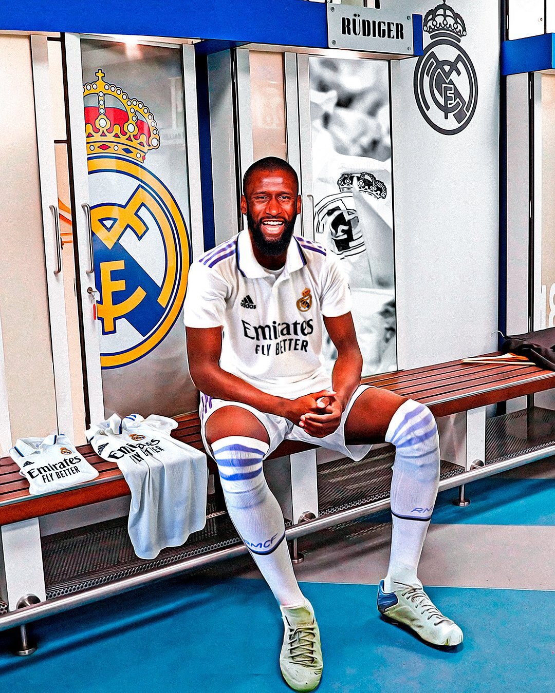 Auf Instagram veröffentlichte Real Madrid eine Fotomontage, auf welcher Rüdiger bereits im Trikot der Königlichen zu sehen ist