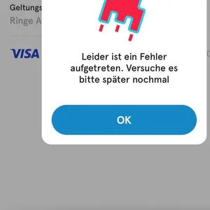 Fehlermeldung in HVV-Switch-App