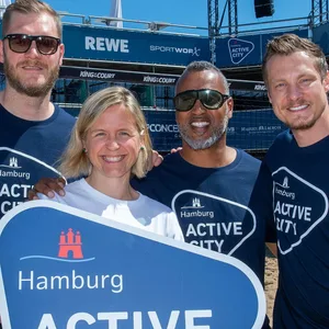 Johannes Bitter, Laura Ludwig, Patrick Esume, Marcell Jansen