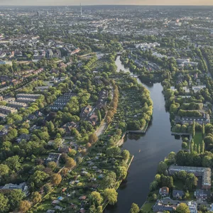 Blick über Alsterdorf.