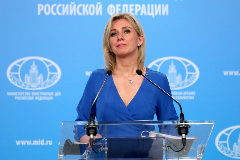 Maria Sacharowa, die Sprecherin des russischen Außenministeriums.