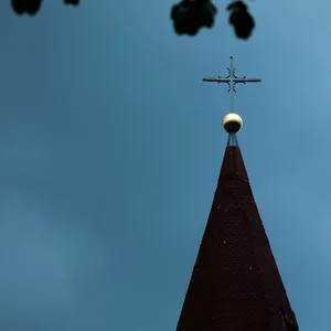 Das Kreuz einer katholischen Kirche