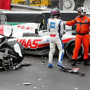 Mick Schumacher erlitt mit seinem Wagen in Monaco einen Totalschaden