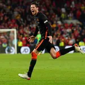 Wout Weghorst feiert seinen Nations-League-Siegtreffer in Wales.