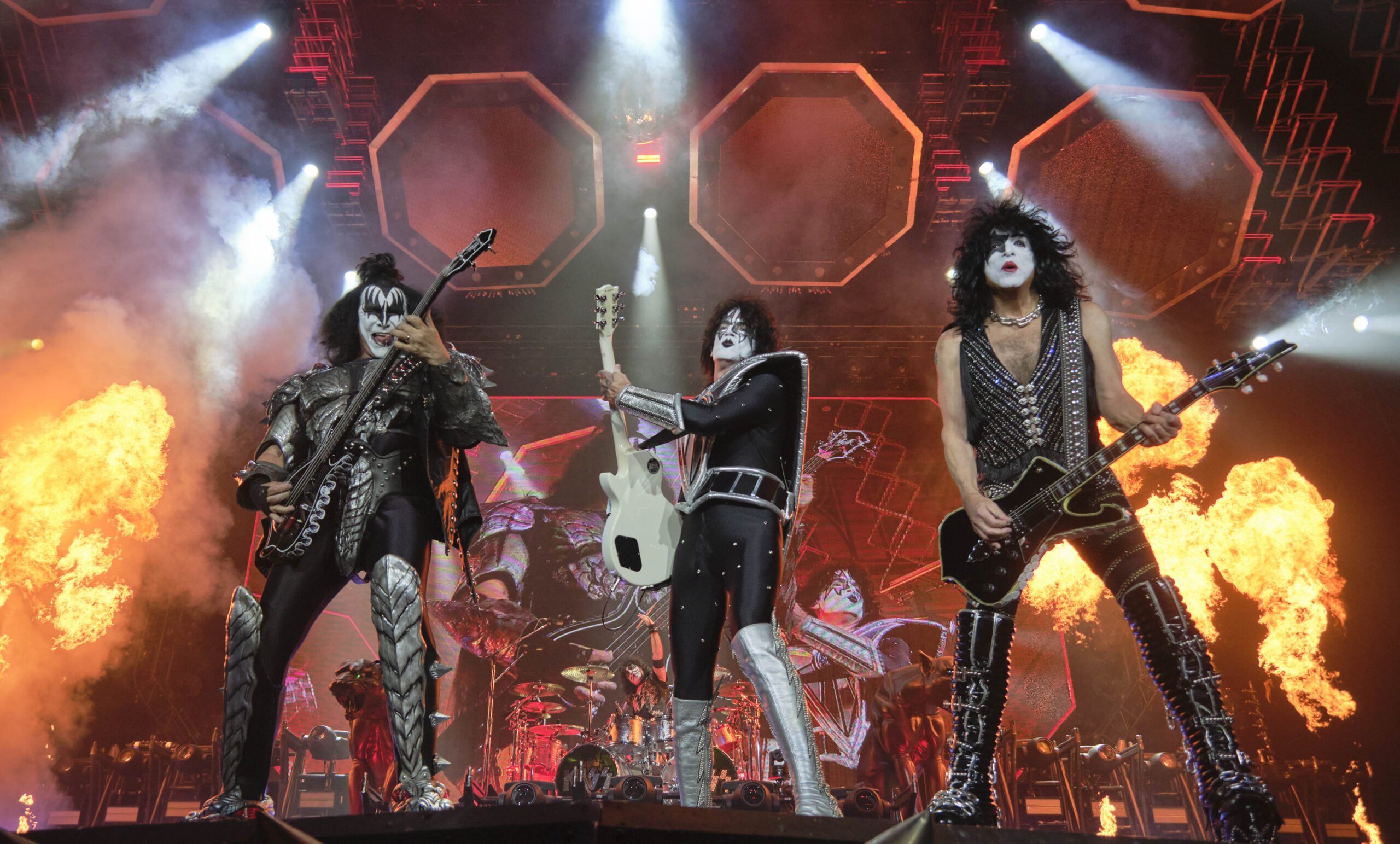 Bei ihrer finalen Tour trat die Kult-Band KISS in der Barclays-Arena in Hamburg auf.