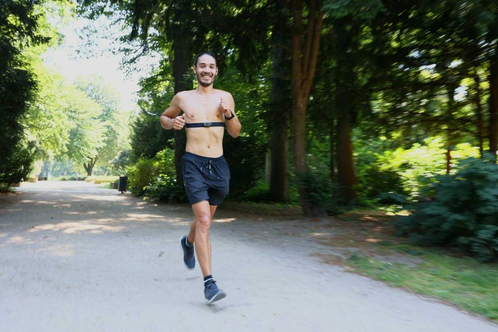 Der frischgebackene Papa Jan Westphalen braucht seine Joggingrunde, um abzuschalten – egal, wie heiß es ist.