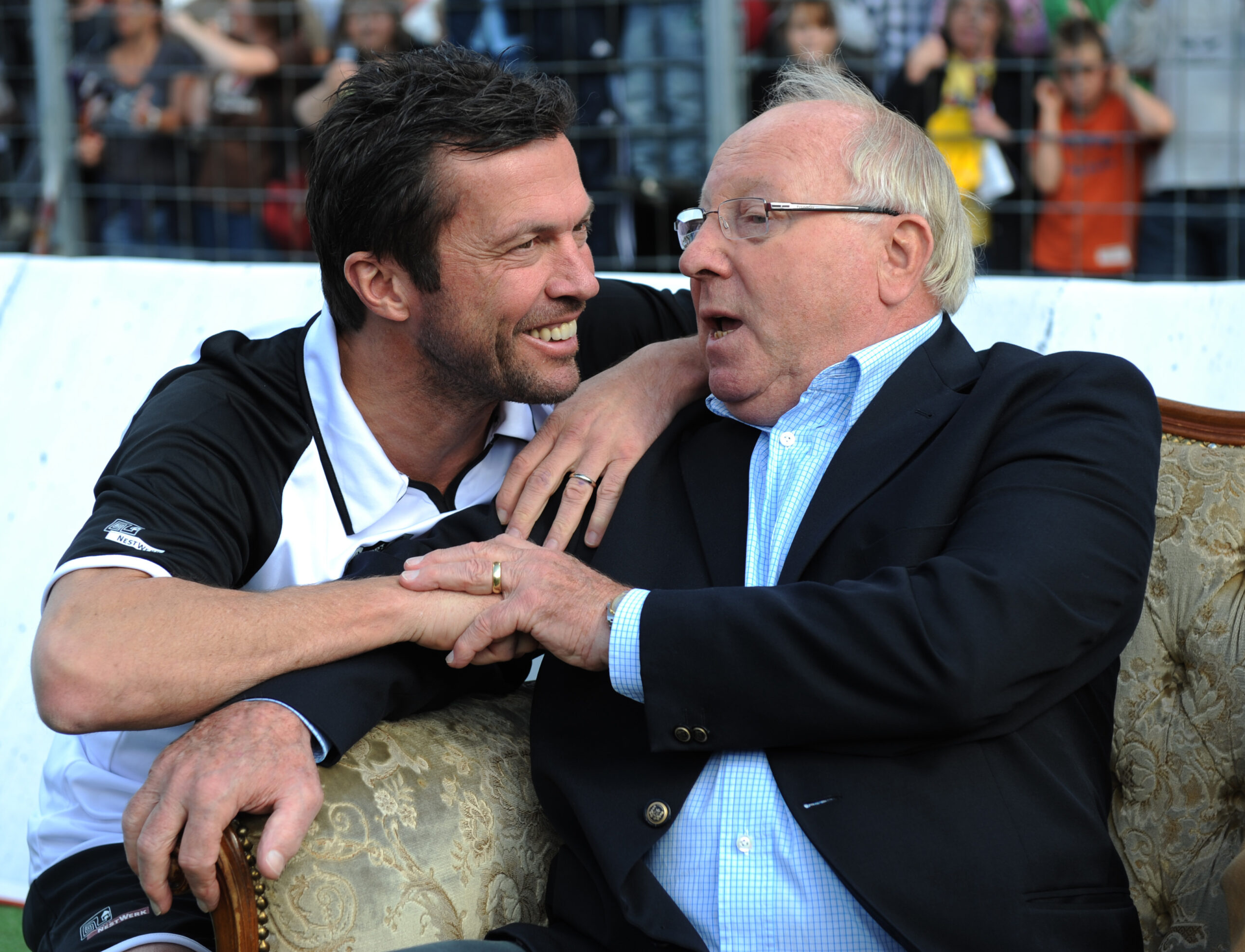 Lothar Matthäus und Uwe Seeler