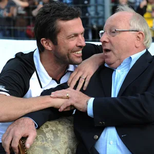 Lothar Matthäus und Uwe Seeler