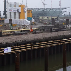 Baustelle Elbtower in Hamburg