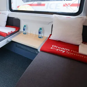 Ein Abteil im neuen «Liegewagen comfort» des Nightjet der Österreichischen Bundesbahn