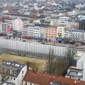 Stadtansicht von Hamburg von oben