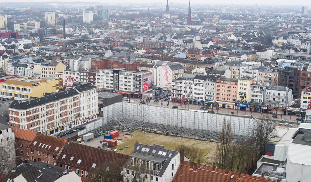 Stadtansicht von Hamburg von oben