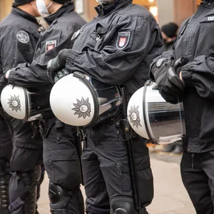 Bereitschaftspolizisten in Hamburg
