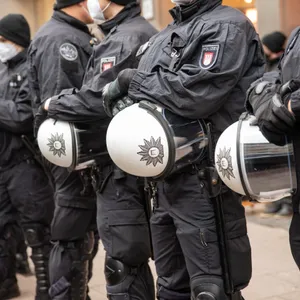 Bereitschaftspolizisten in Hamburg