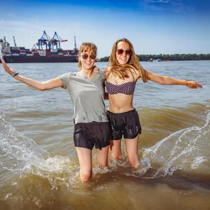 Heißer Sommertag in Hamburg