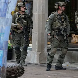 Polizisten nahe Chicago