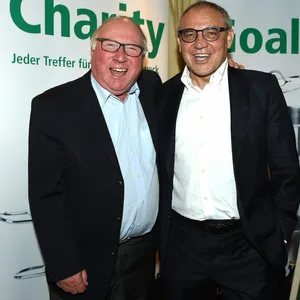 Uwe Seeler und Felix Magath