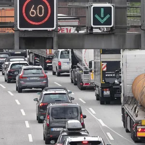 Stau vorm Elbtunnel