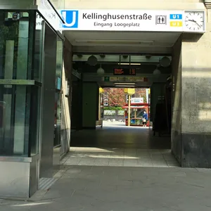 Der U-Bahnhof Kellinghusenstraße im Stadtteil Eppendorf.