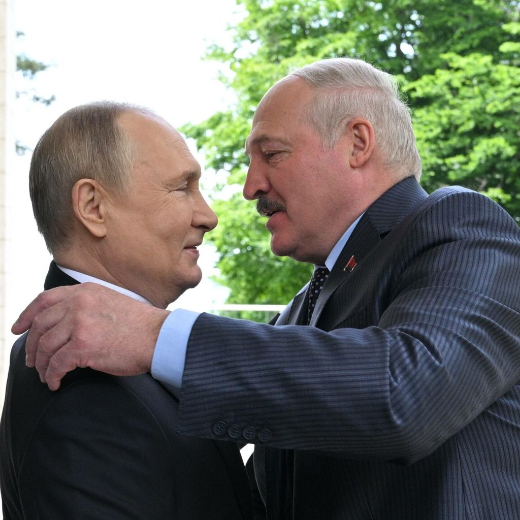 Gute Freunde: Wladimir Putin (l.) und Alexander Lukaschenko