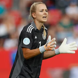 DFB-Nationaltorhüterin Merle Frohms konnte in der Gruppenphase der EM ohne Gegentor bleiben.