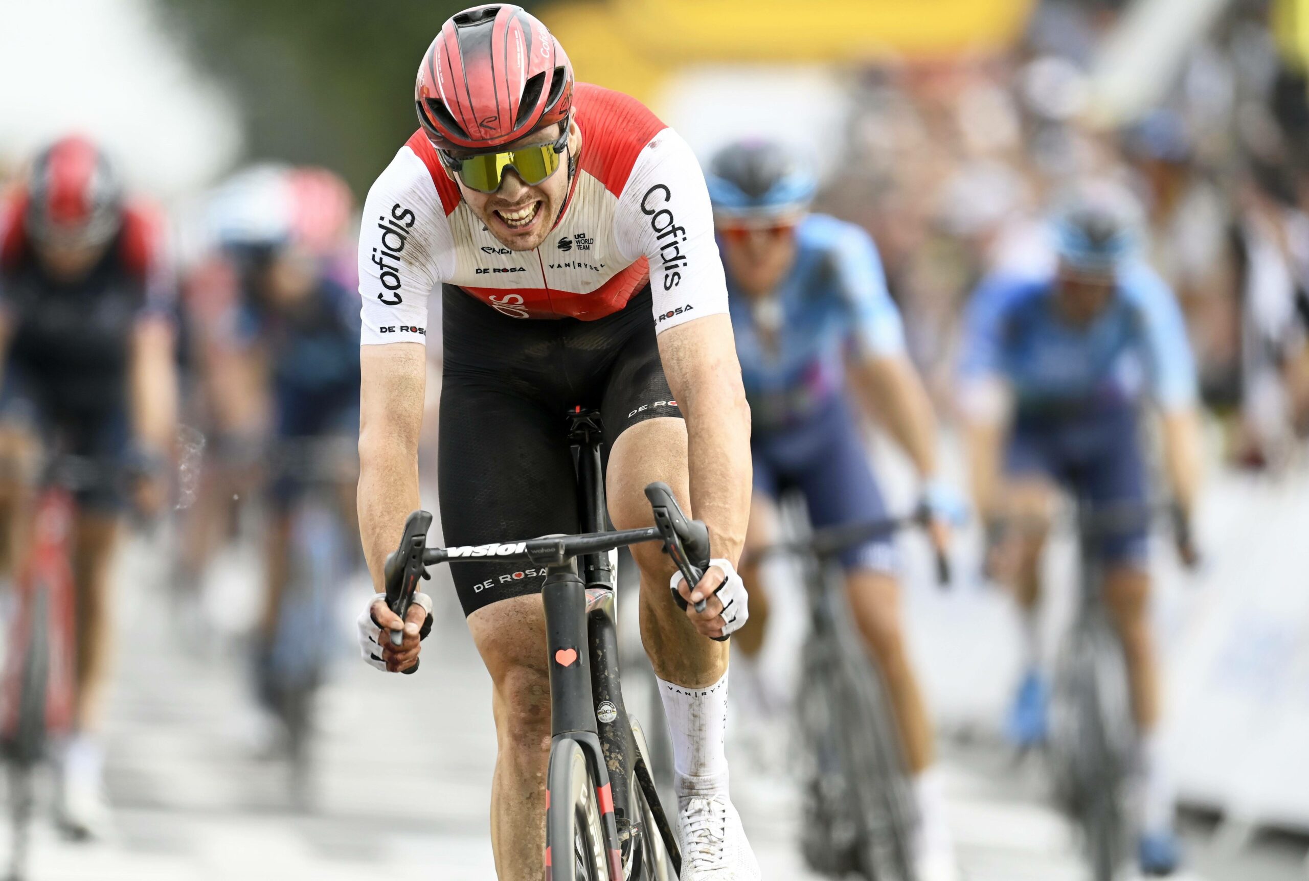 Ein Unfall sorgte bei Max Walscheid für einen kurzen Schockmoment bei der Tour de France.