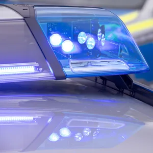 Blaulicht auf Streifenwagen