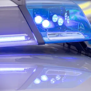 Blaulicht auf Streifenwagen