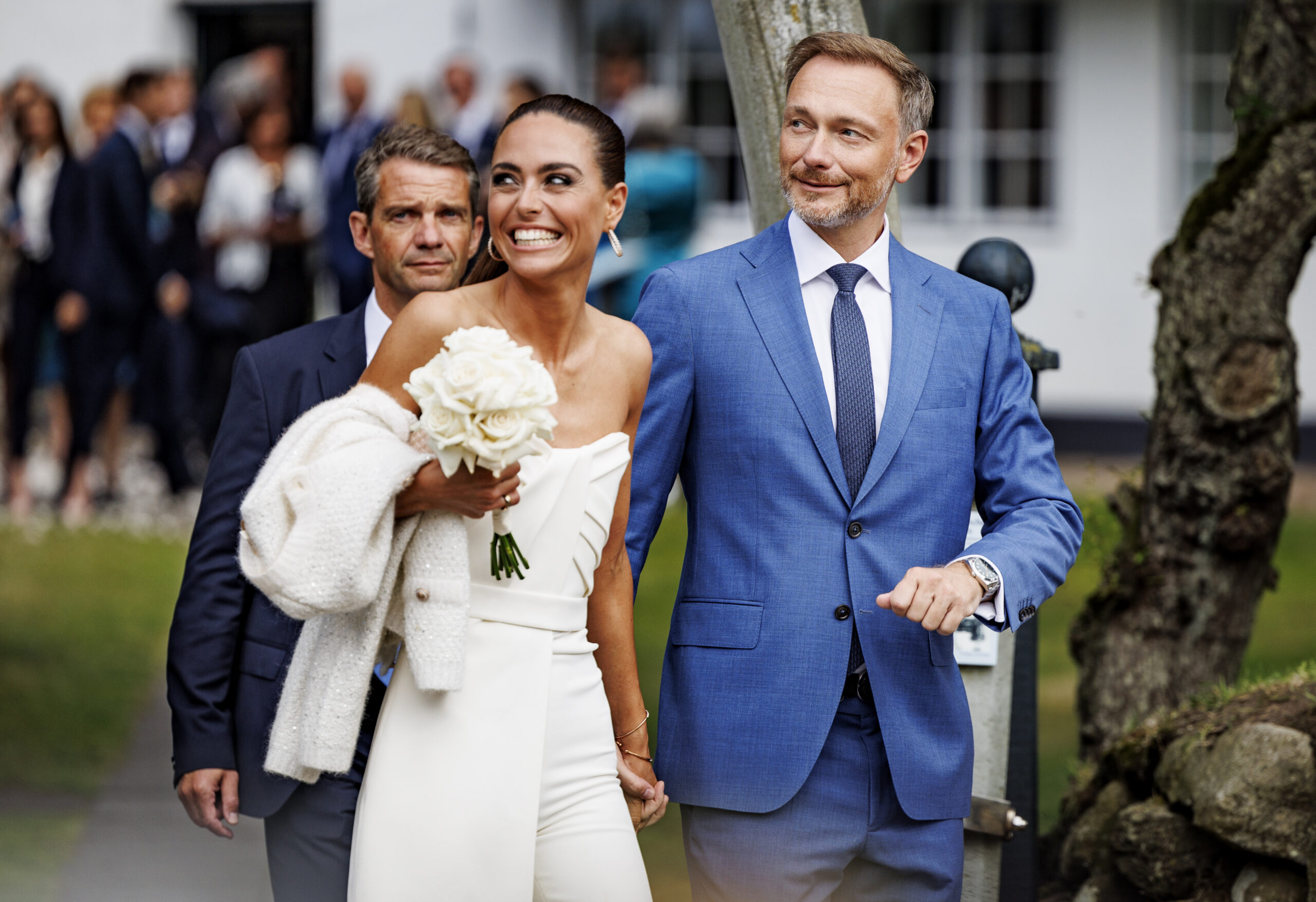 „Welt“-Reporterin Franca Lehfeldt und Finanzminister Christian Lindner (FDP) heirateten im Sommer auf Sylt.