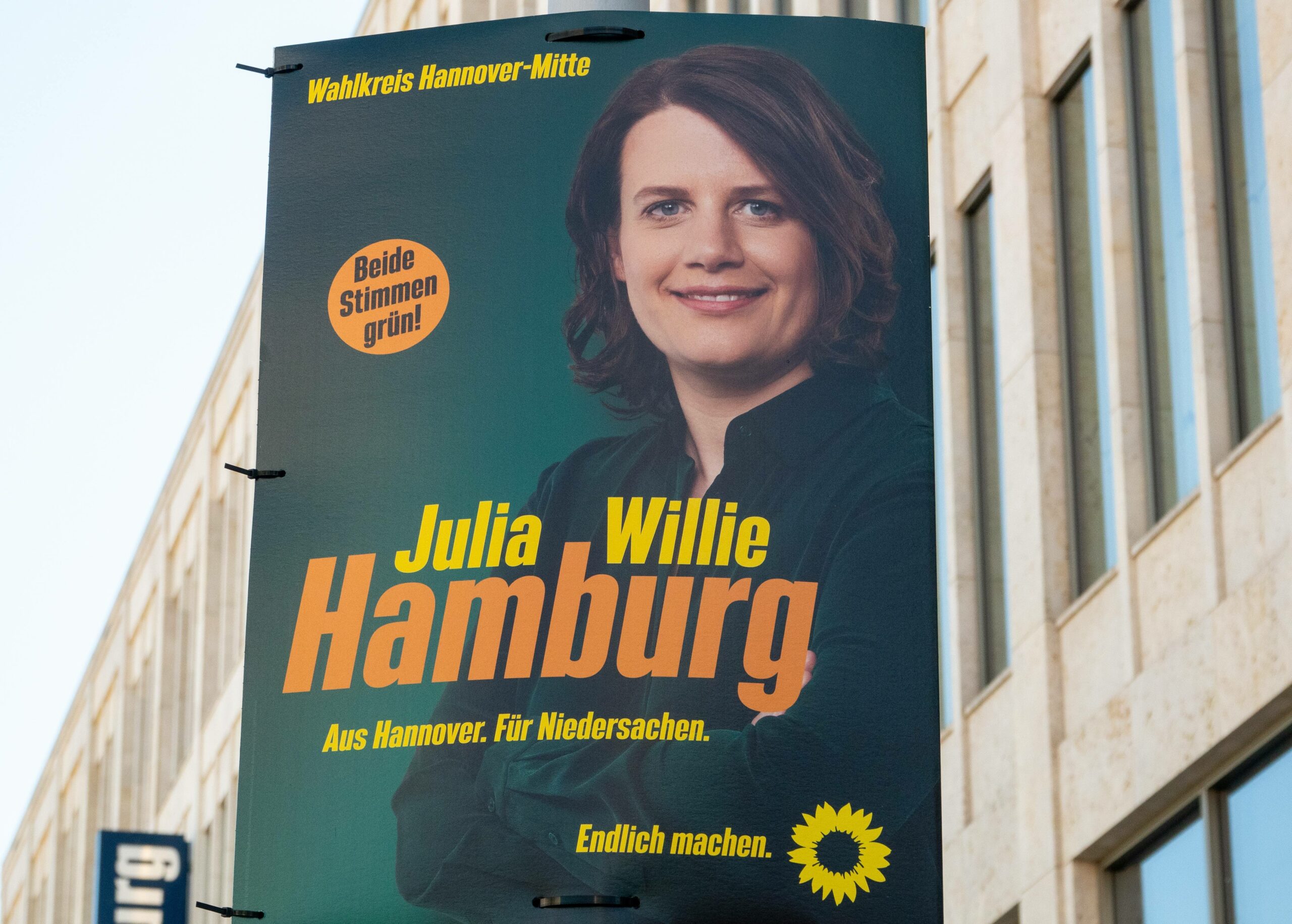 Rechtschreibfehler auf Grünen-Wahlplakat