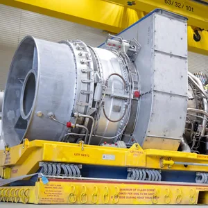 Ein Blick auf die in Kanada für die Erdgas-Pipeline Nordstream 1 gewartete Turbine.