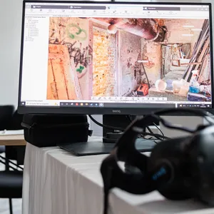 Demonstration der neuen VR-Brillen.