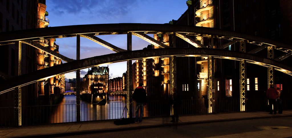 Poggenmühlenbrücke in der Hamburger Speicherstadt