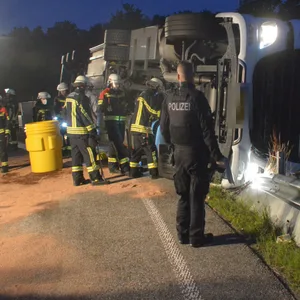 In der Nacht zum Mittwoch kam es auf der A24 zu einem Unfall.