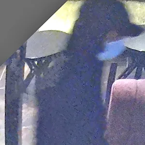Einer der zwei mutmaßlichen Täter beim Betreten der Shisha-Bar.