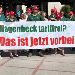 Warnstreik bei Hagenbeck